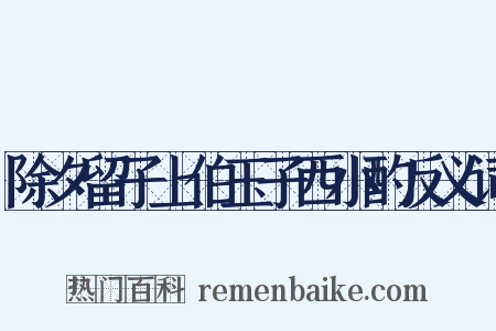 除夕留子上伯玉子西小酌反义词是什么意思的图片